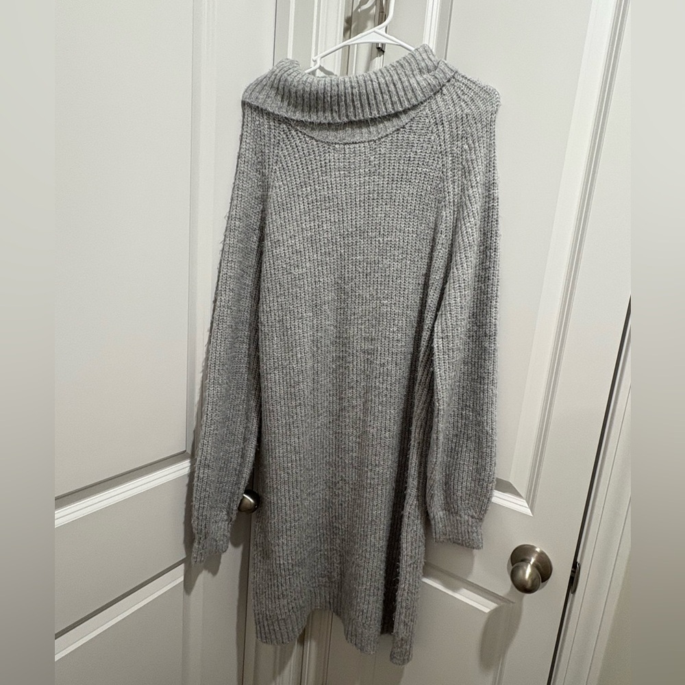Cozy Gray Women's Sweater Dress by Love Ellie